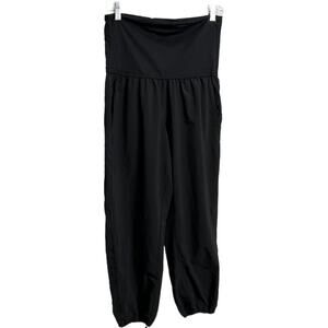 Lululemon Women's Sz 6 Activewear Jogger Black Super High Rise Pull-On Stretch